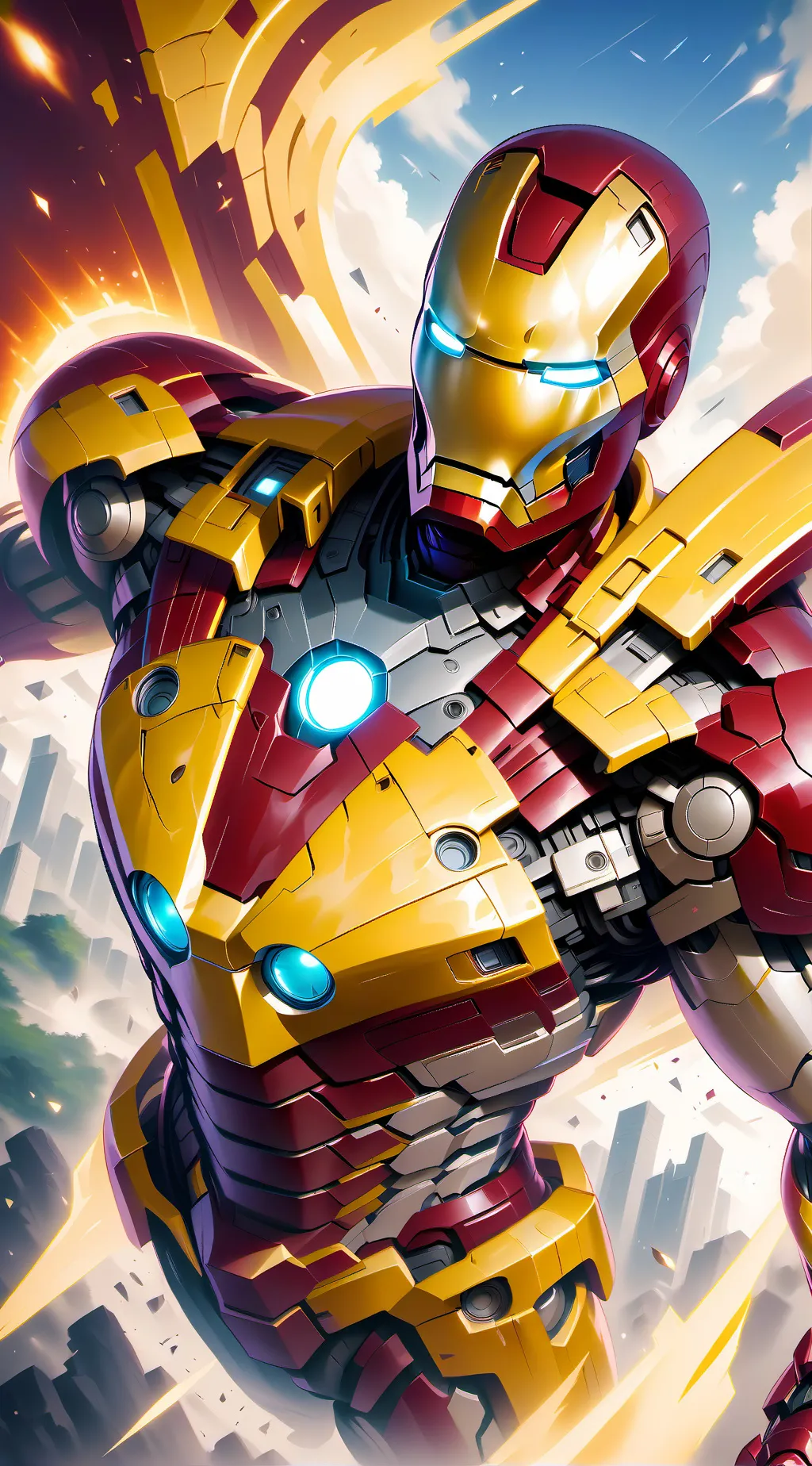 ai character: iron man background