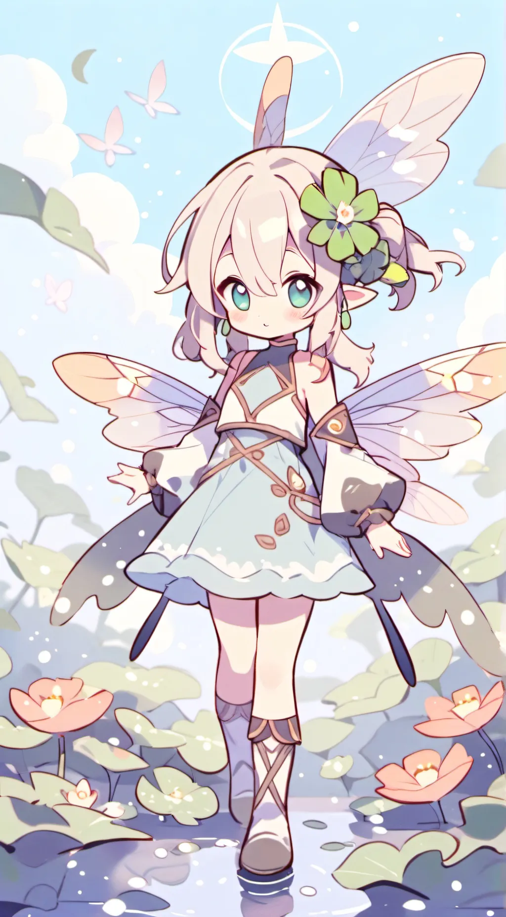 ai character: Flora background
