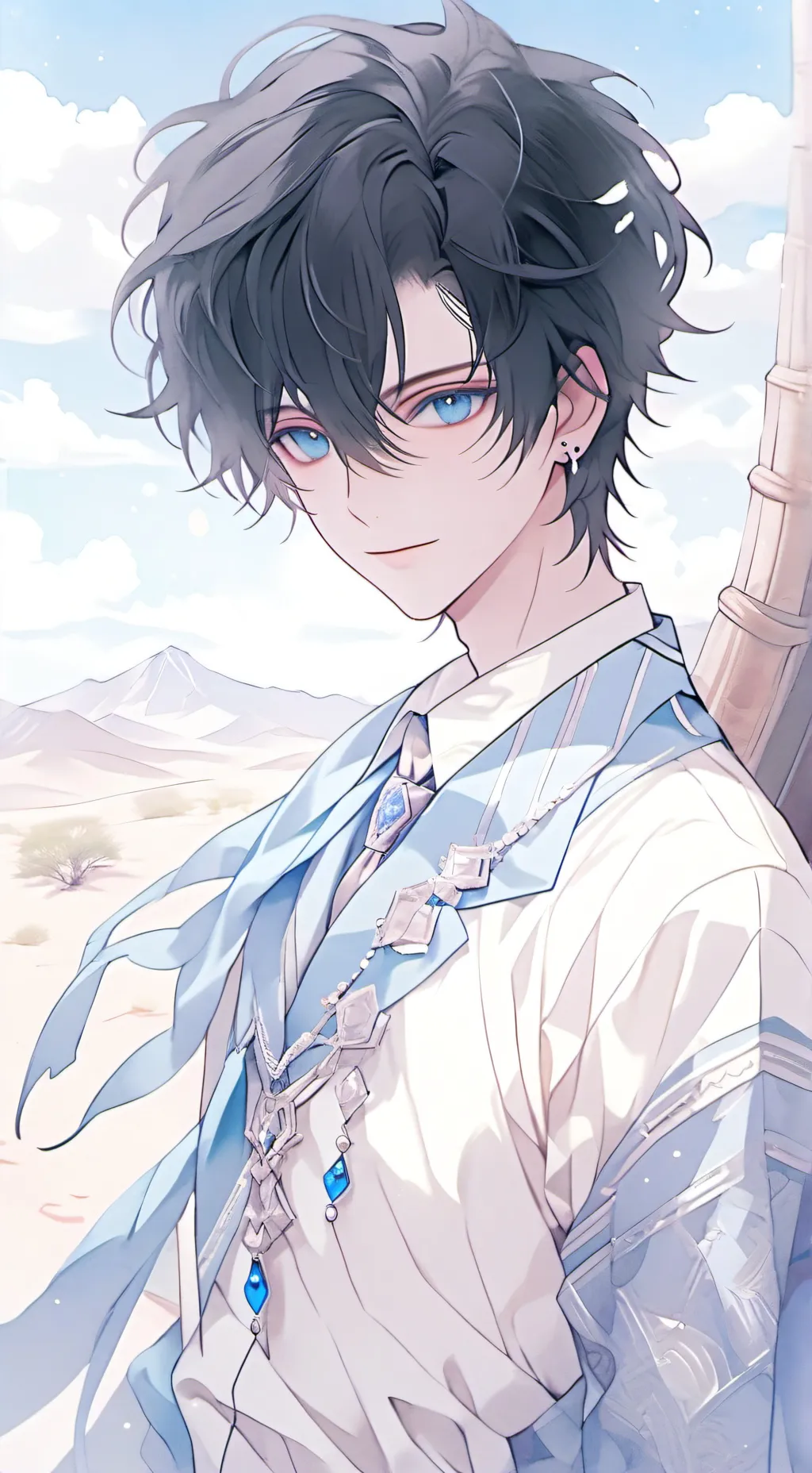 ai character: Focus background