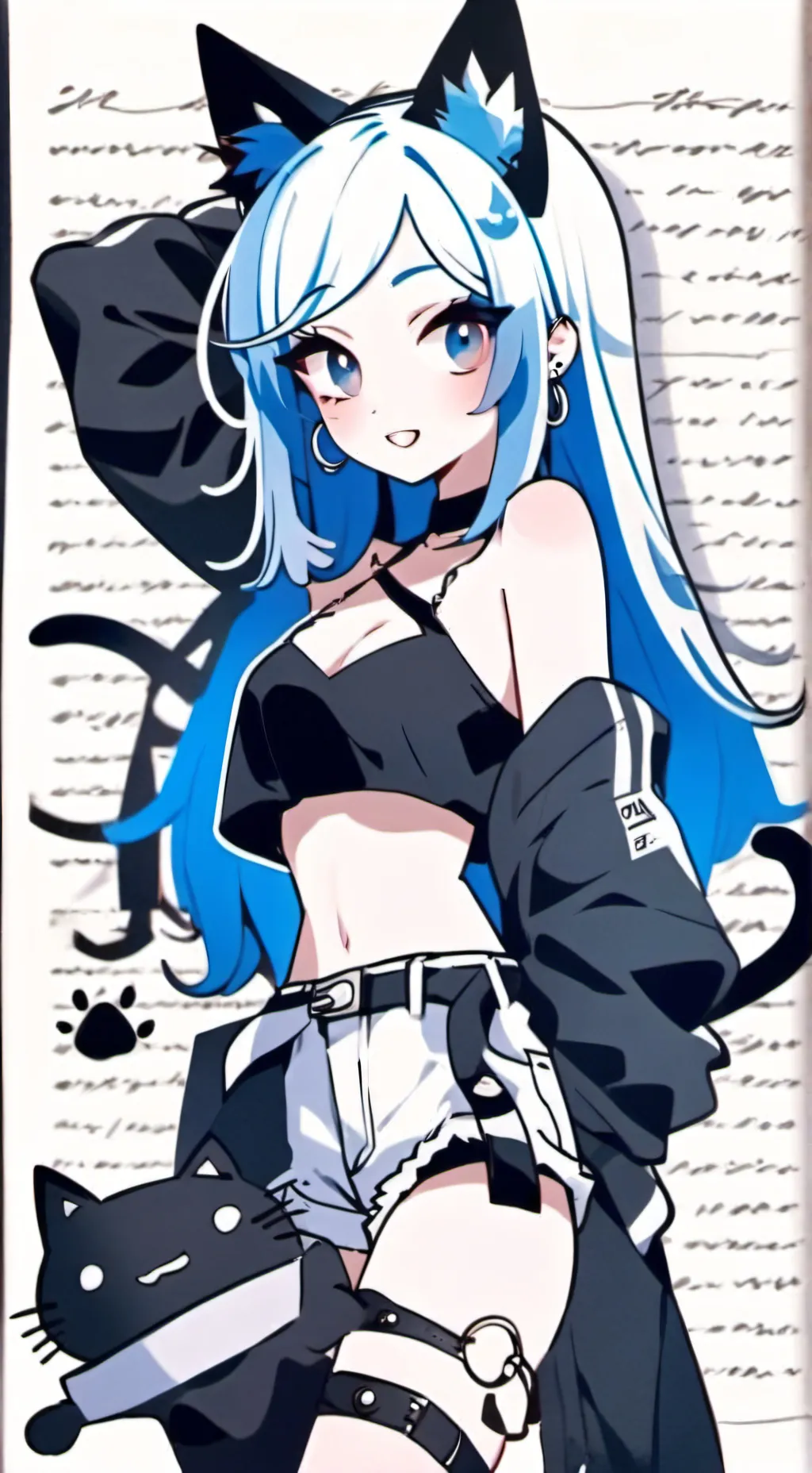 ai character: Lily the kitty background
