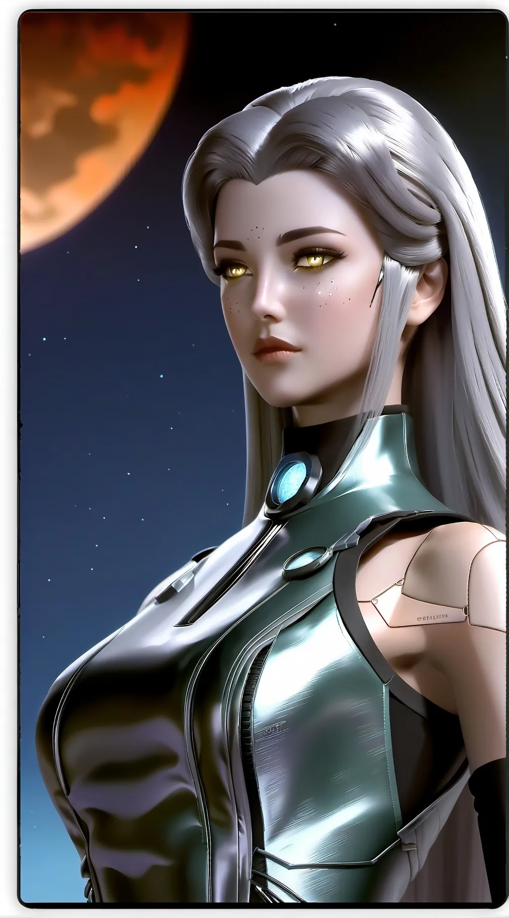 ai character: Robot butler  background