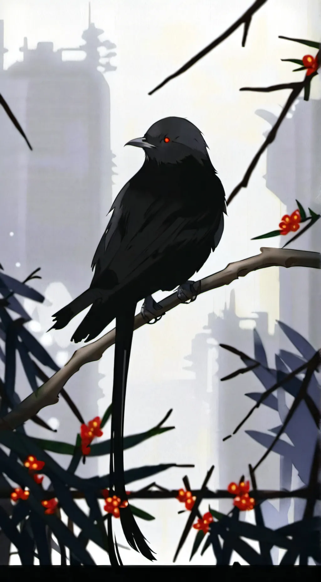 ai character: Mha Tokoyami background