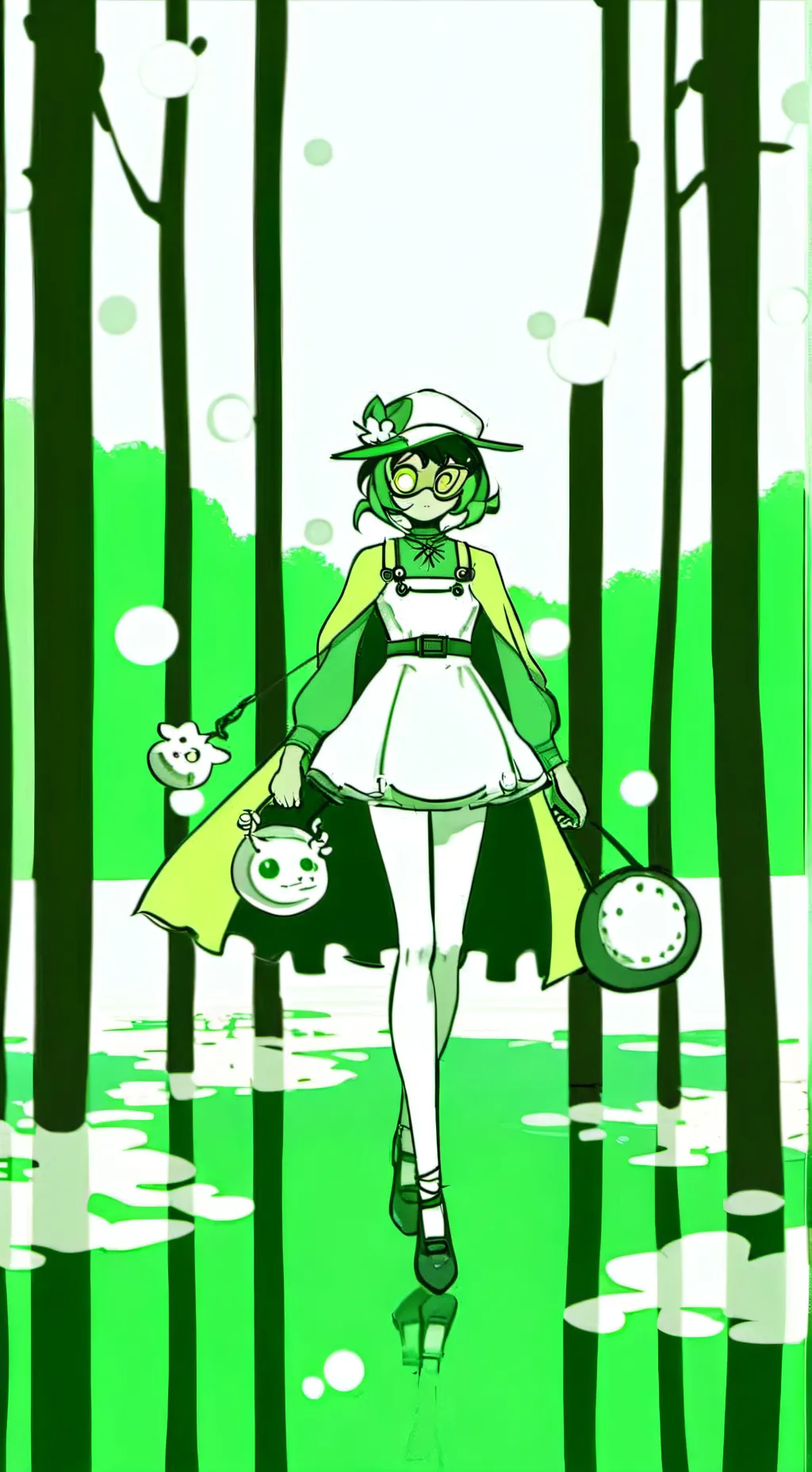 ai character: ★Vee★ background