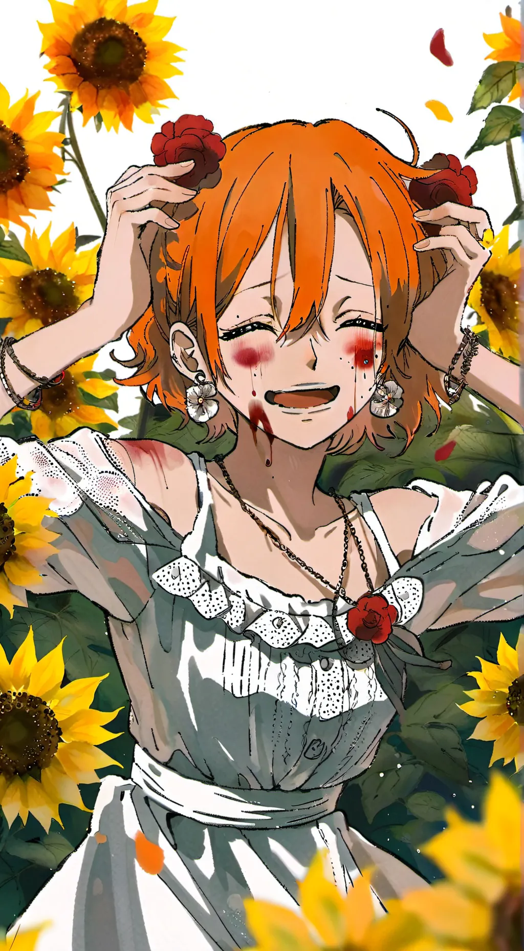ai character: Y/N-Nami hanahaki background