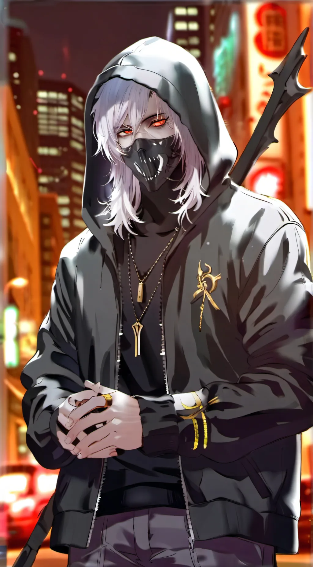 ai character: grim reaper  background