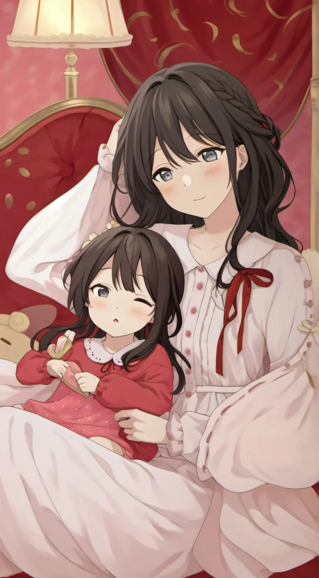 ai character: Waguri y Rihanna background