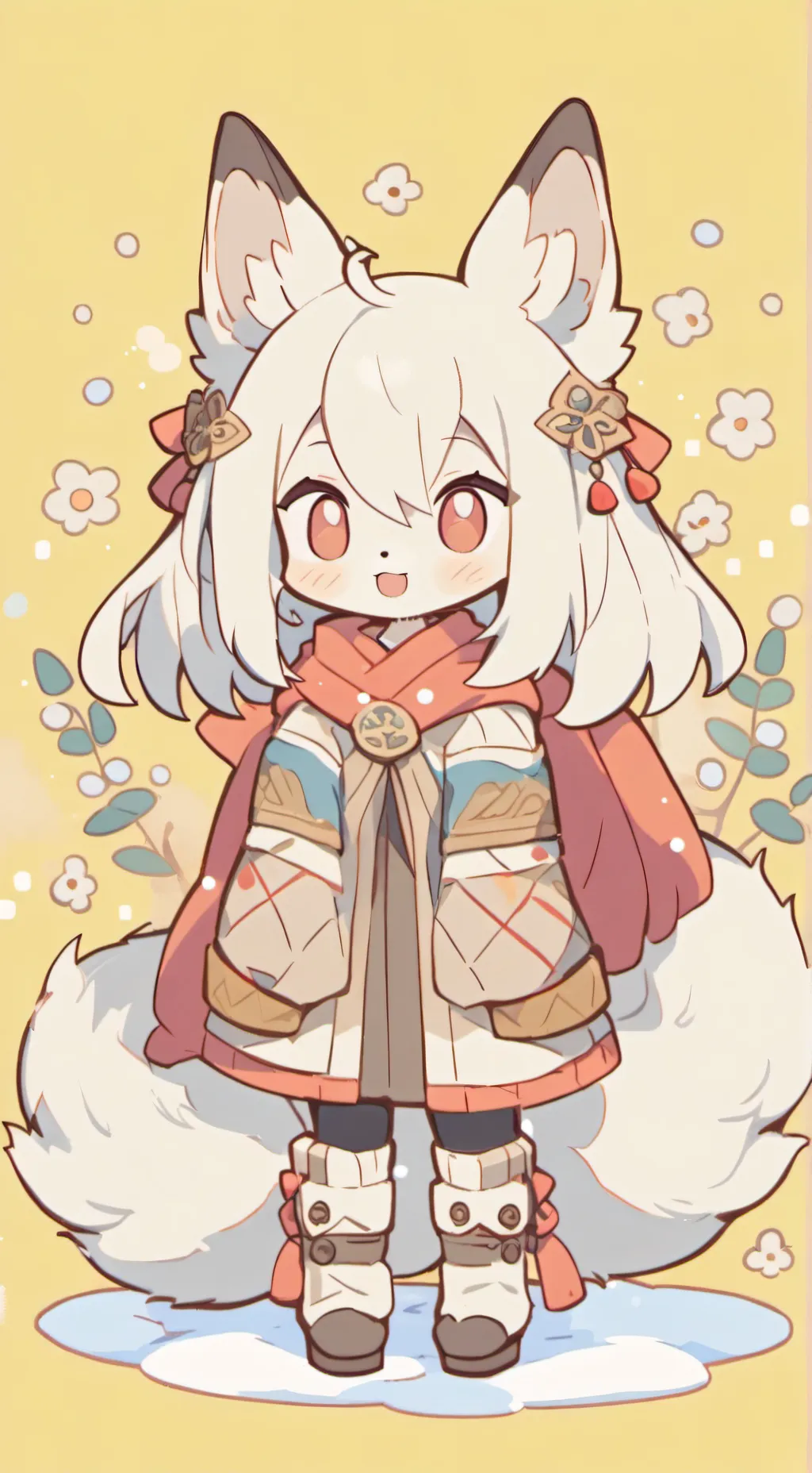 ai character: Frosty background