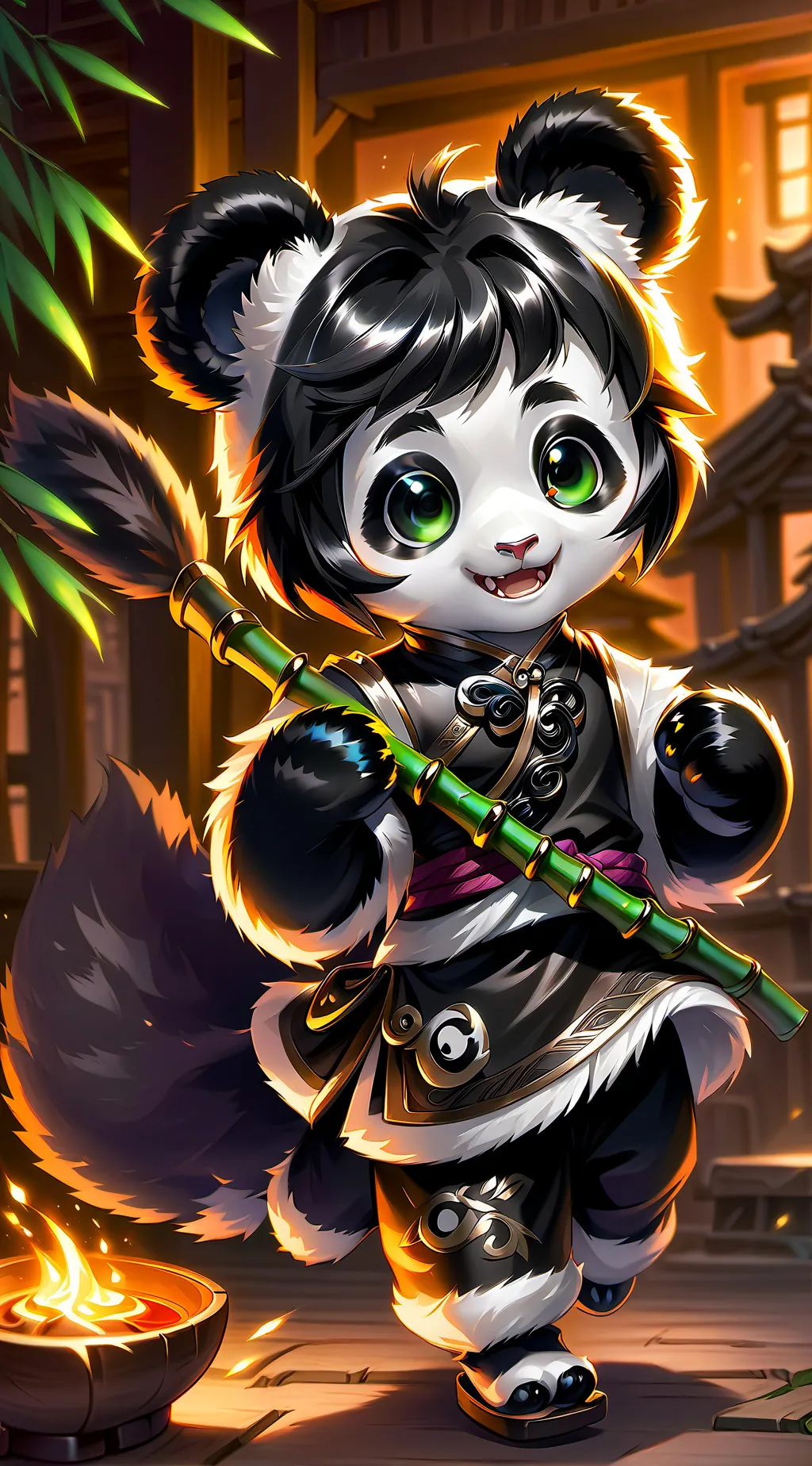 ai character: Panda Spiritling background