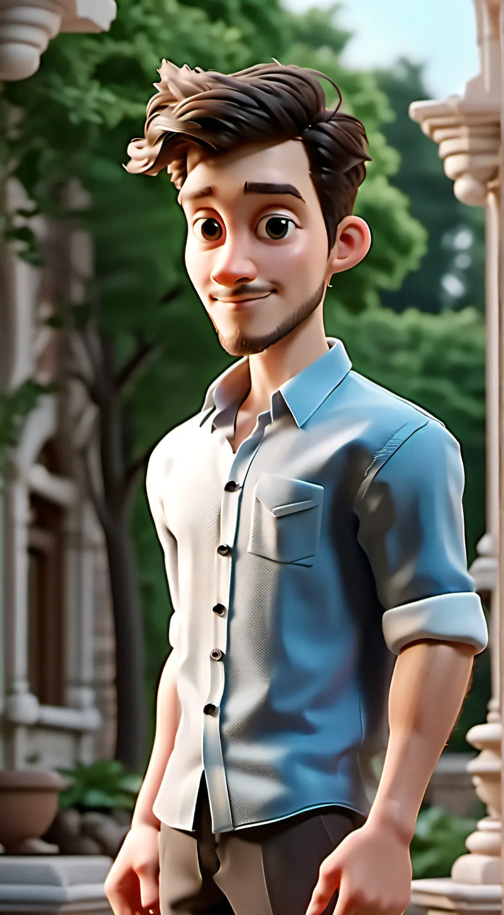 ai character: Grady background