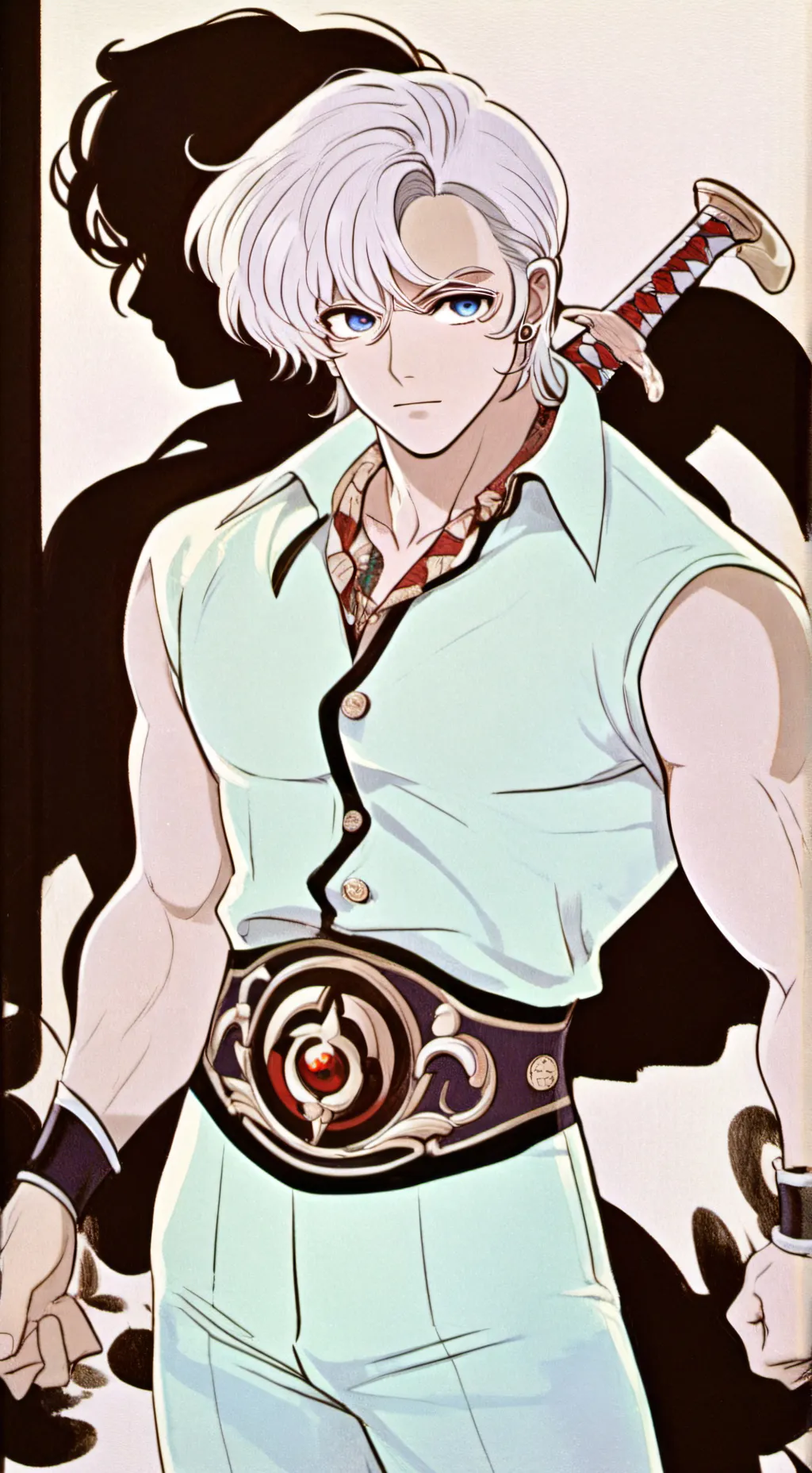 ai character: Shino Yamaguchi  background