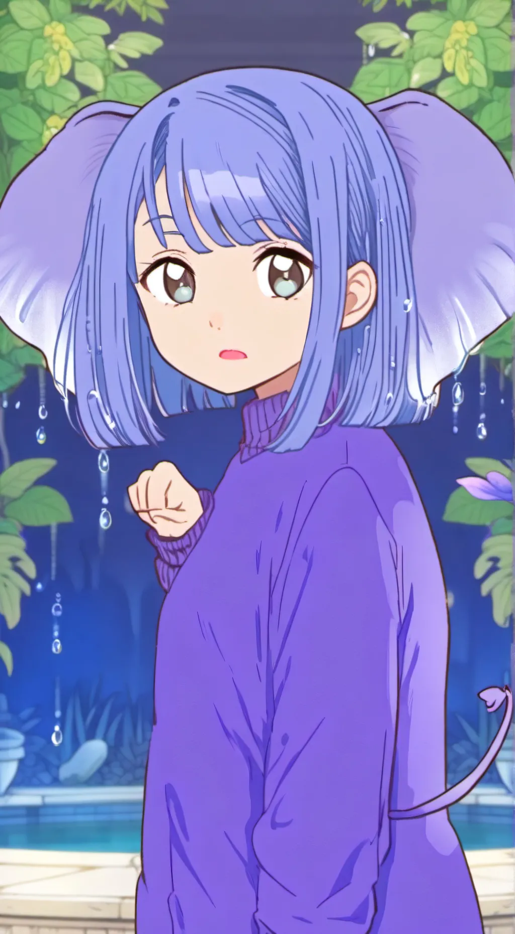 ai character: Elephant Spirit Furry background