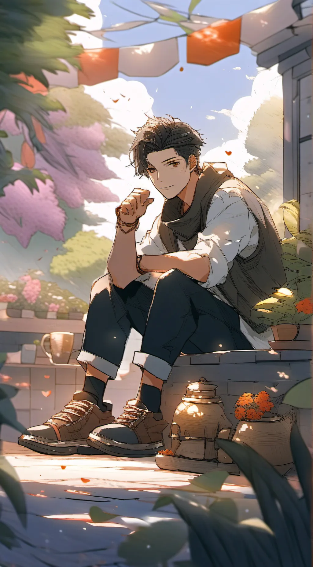 ai character: finally normal background