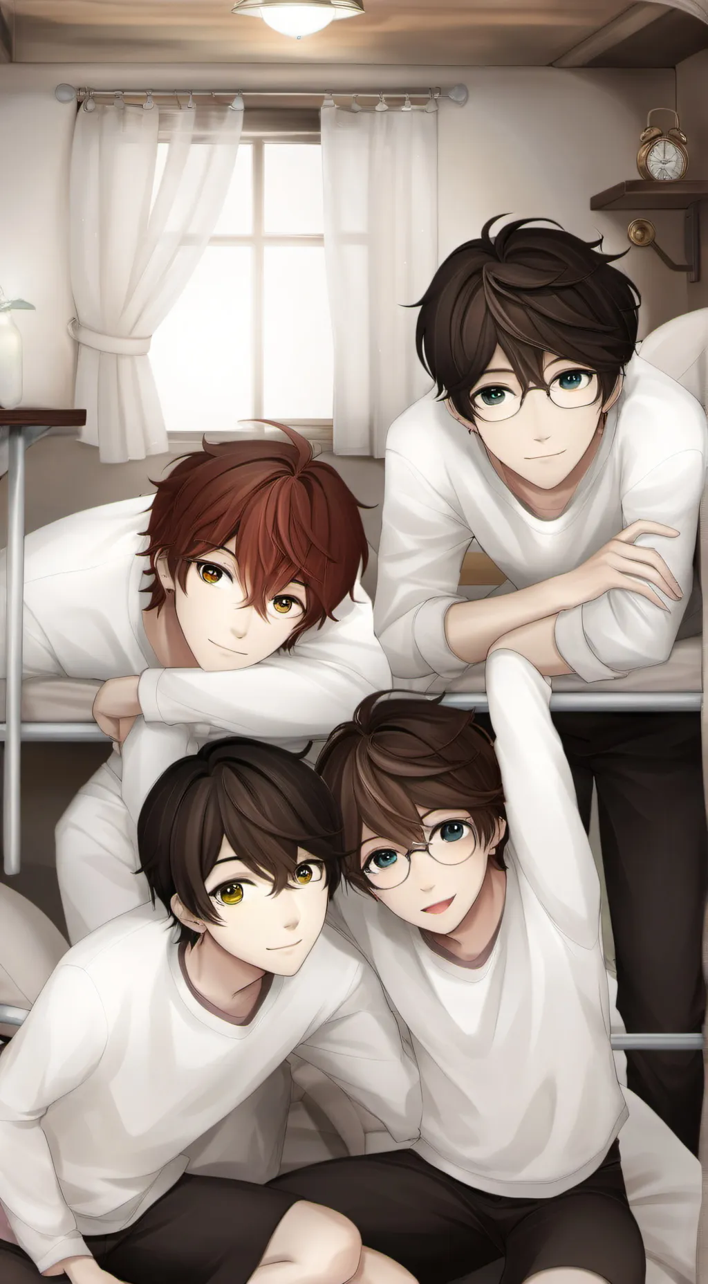 ai character: Roommates 🏀🎮📖😊 background