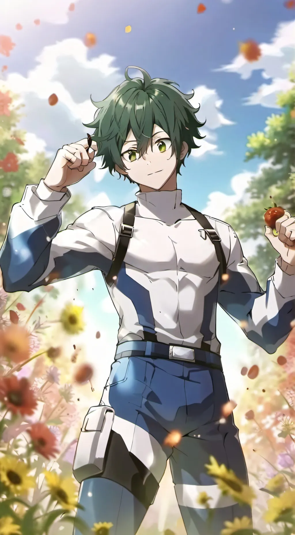 ai character: MHA vigilante ark background