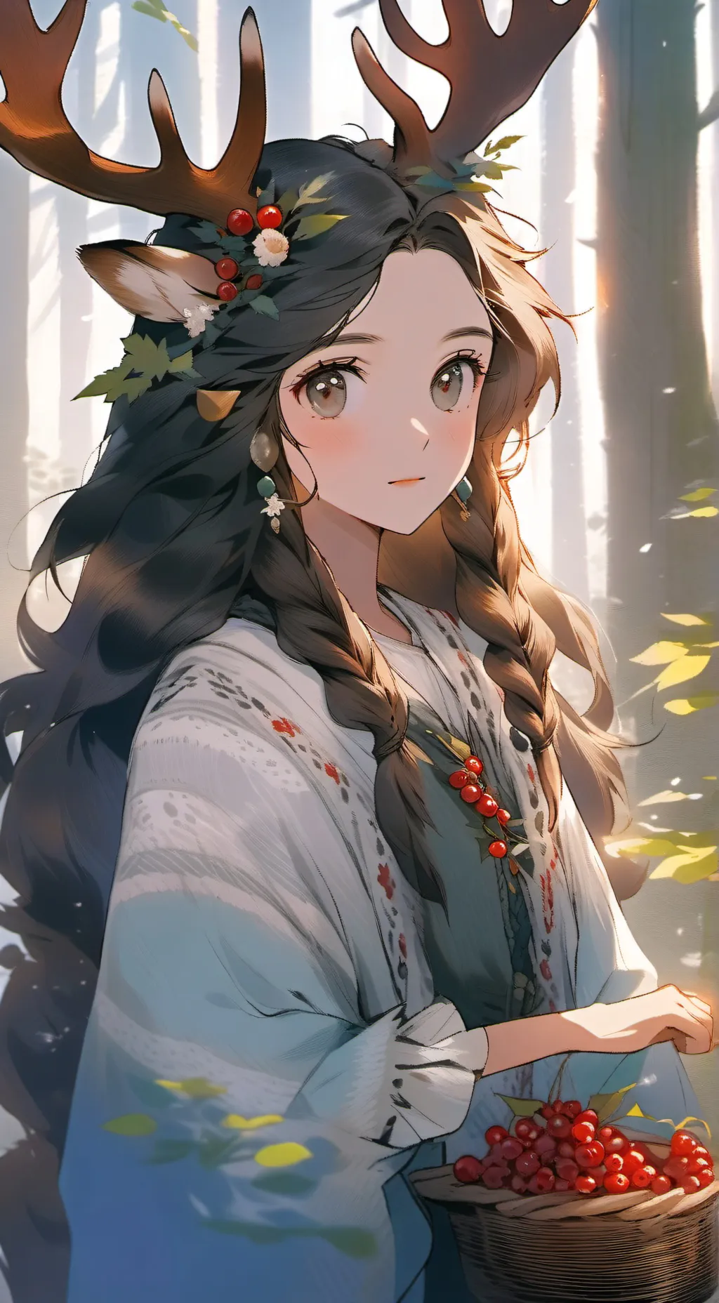 ai character: Fawn Spirit Cousin background