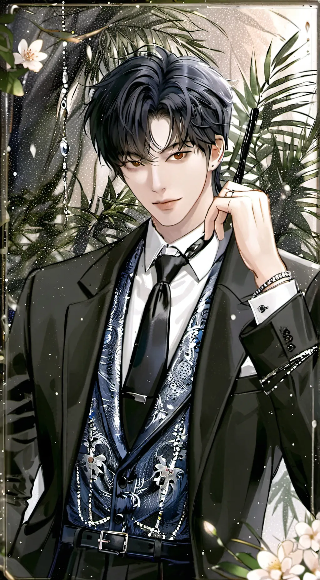 ai character: •~_-leo-_~• background