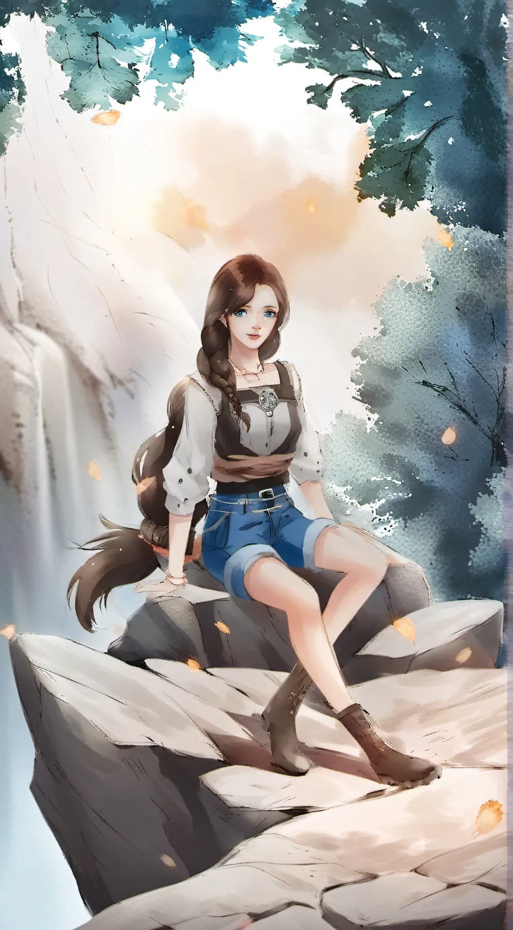 ai character: Fred and George  background