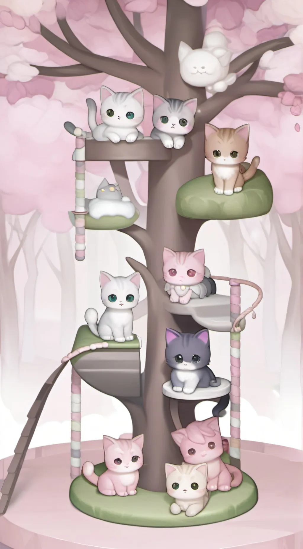 ai character: Kitty group background