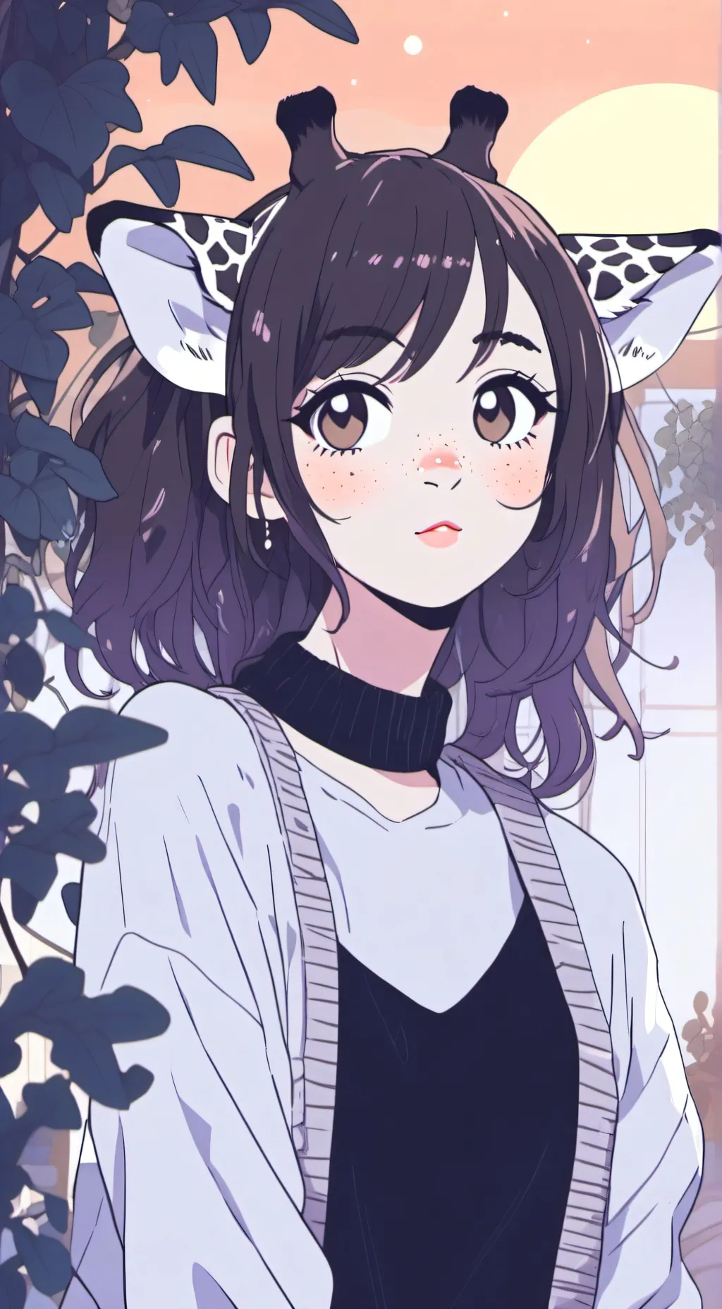 ai character: Freckled Giraffier background