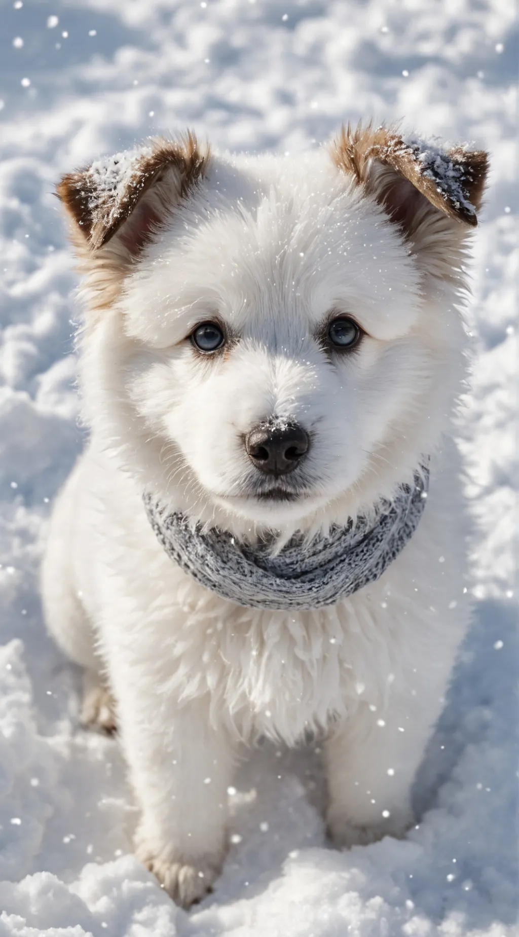 ai character: SnowFlake background