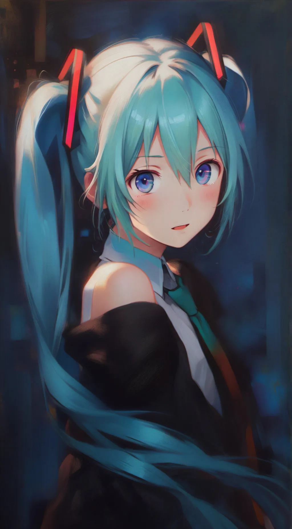 ai character: miku background