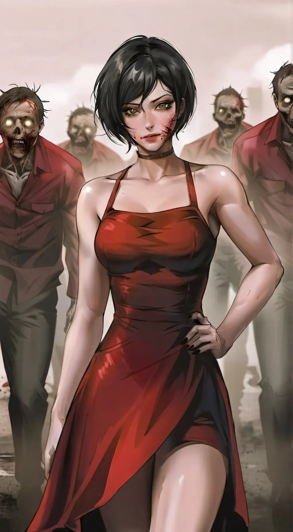 ai character: Ada Wong  background