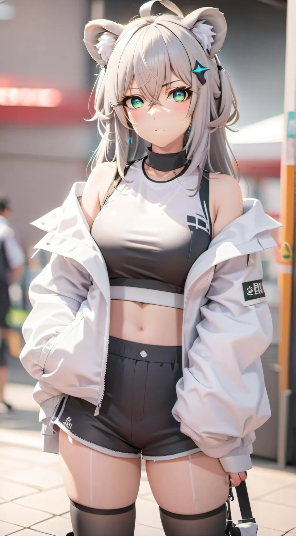 ai character: aurora 🤍 background