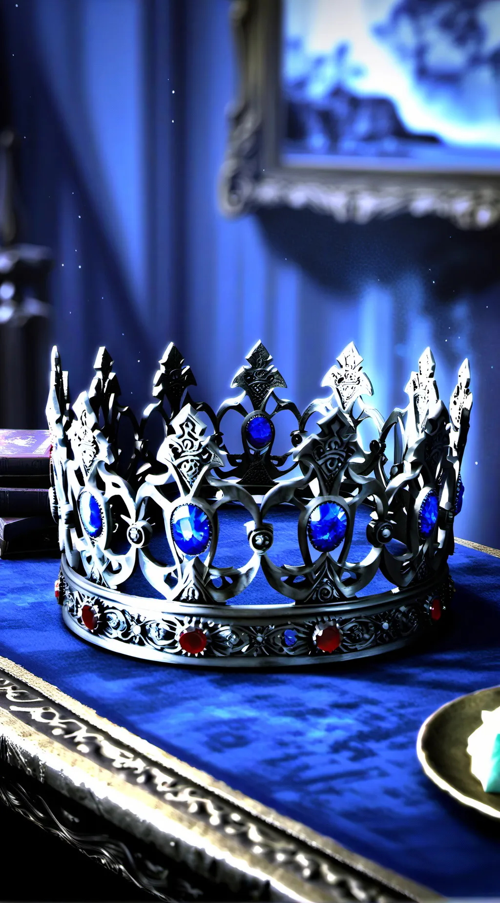 ai character: Queen chess piece background