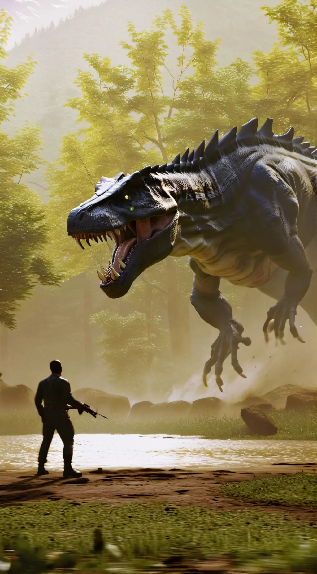 ai character: 682 x ultimasaurus background