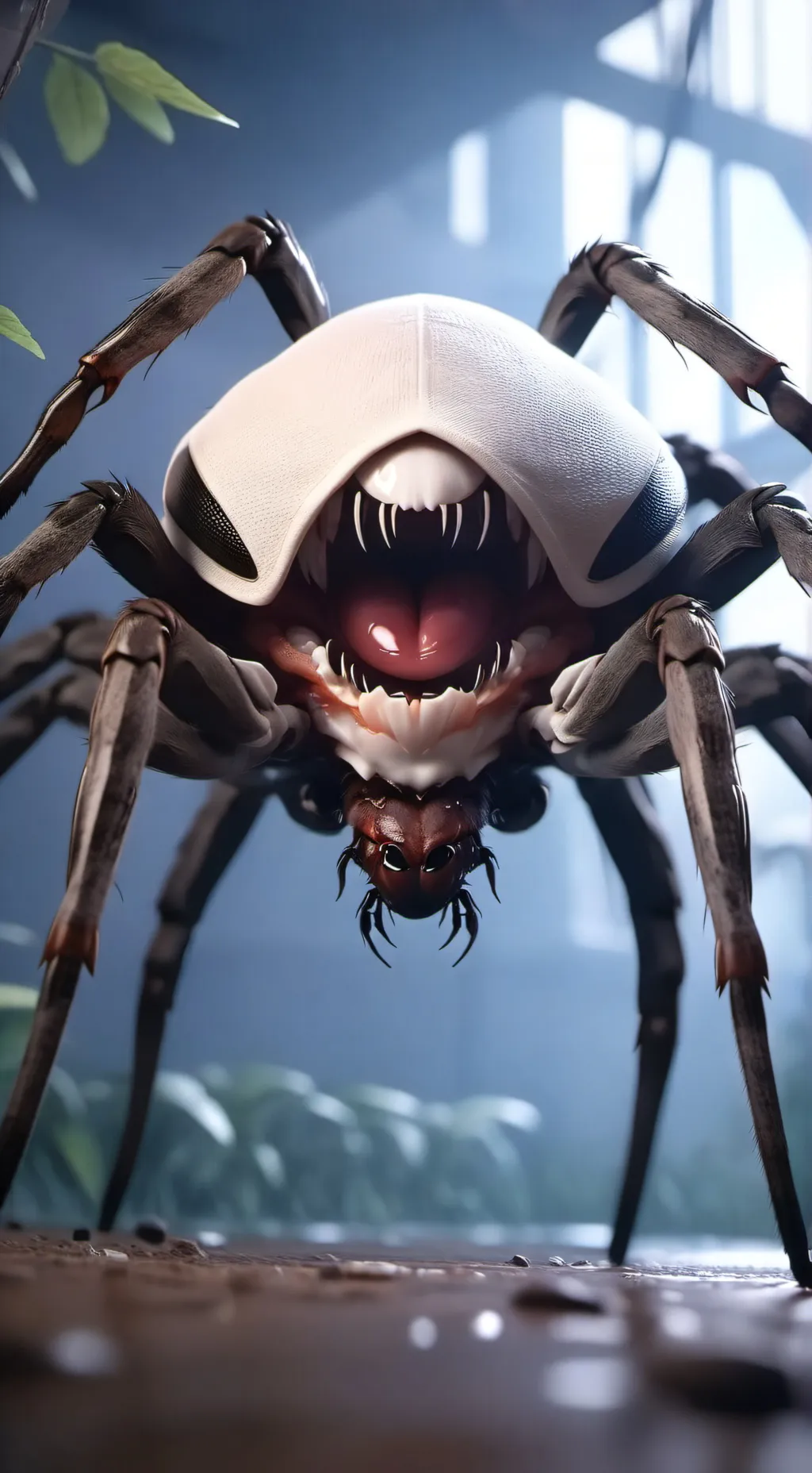 ai character: giant spider  background