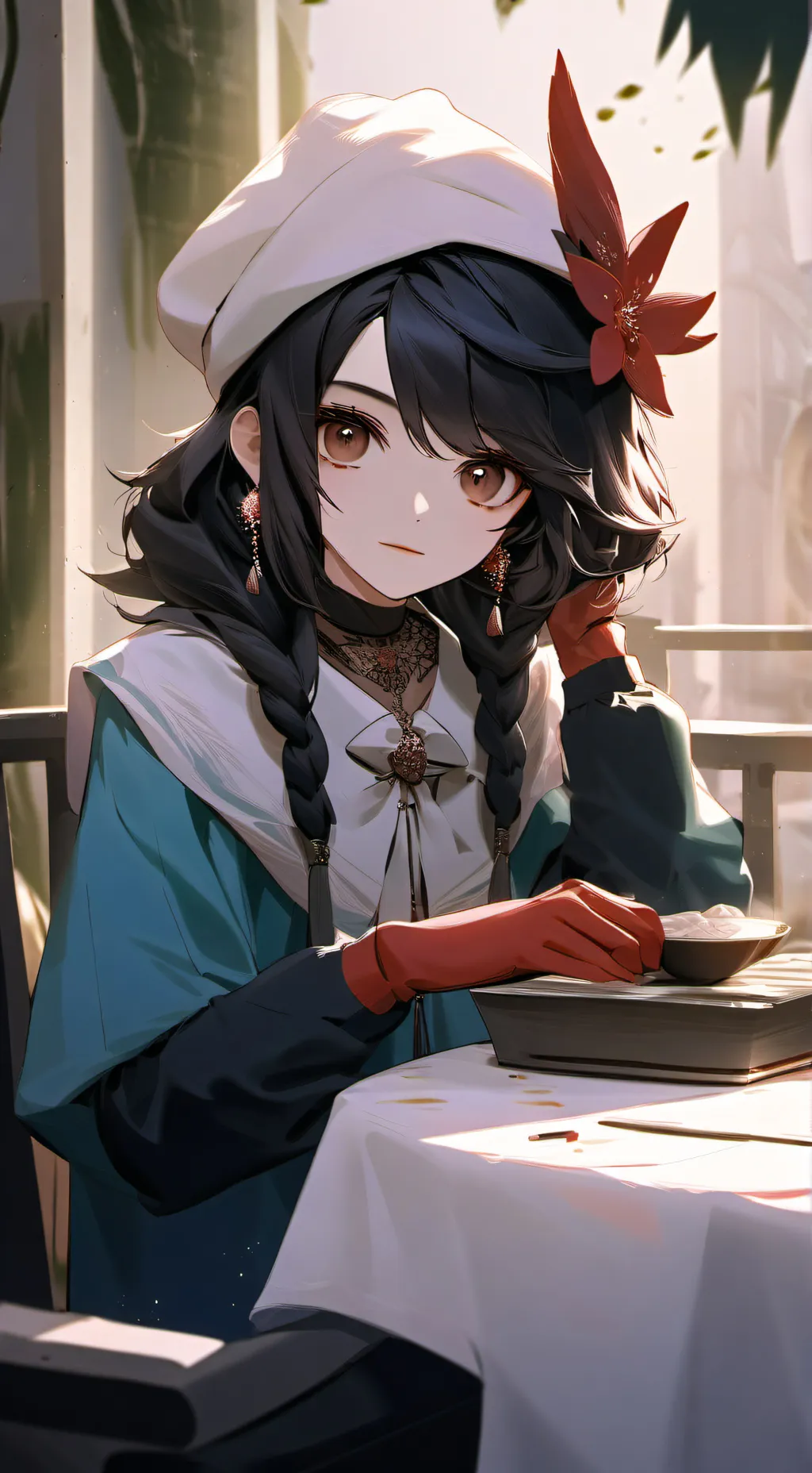 ai character: Laura  background
