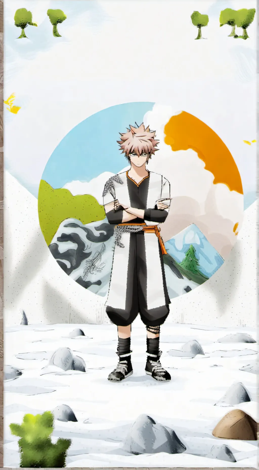 ai character: katsuki  background