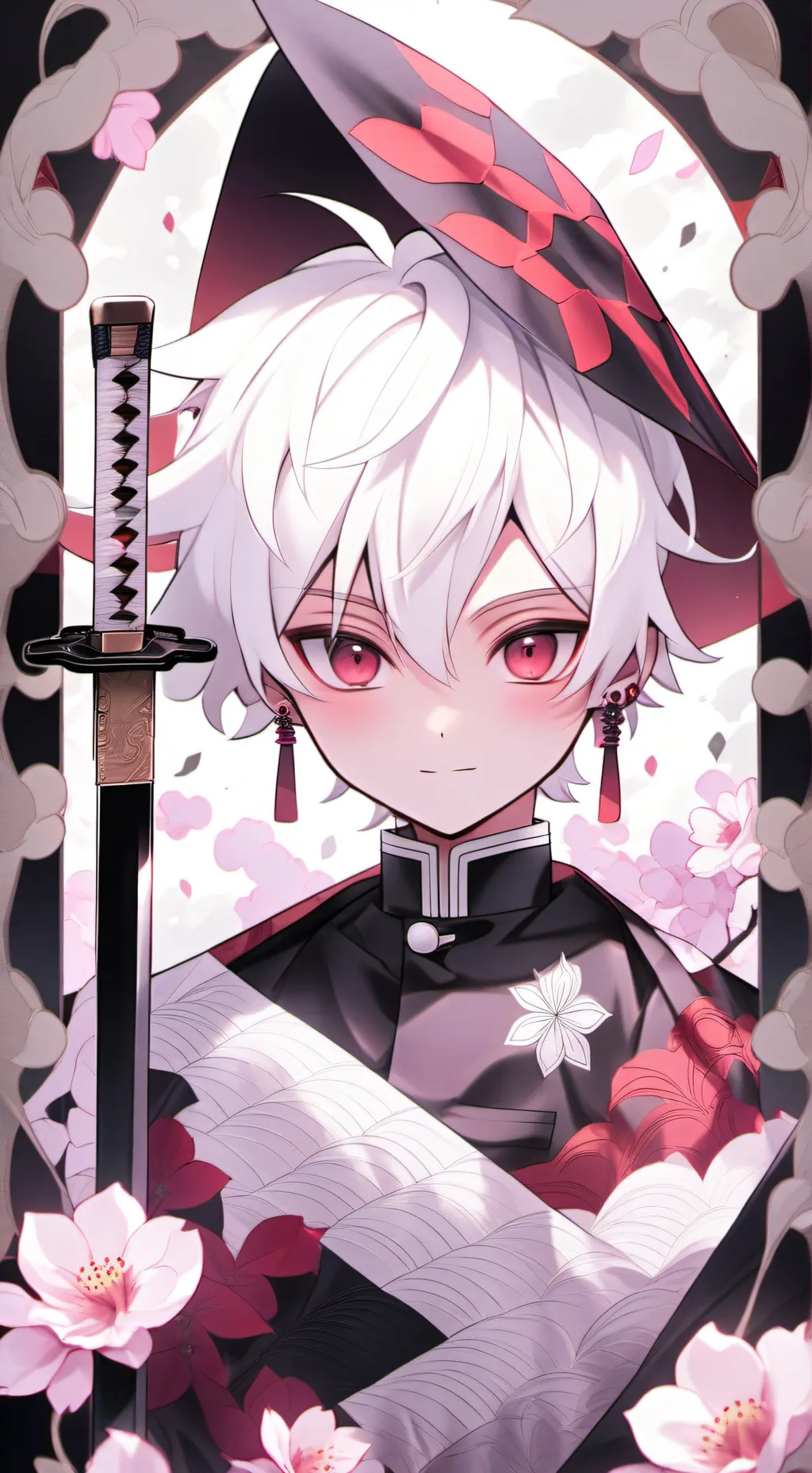 ai character: demon slayer  background