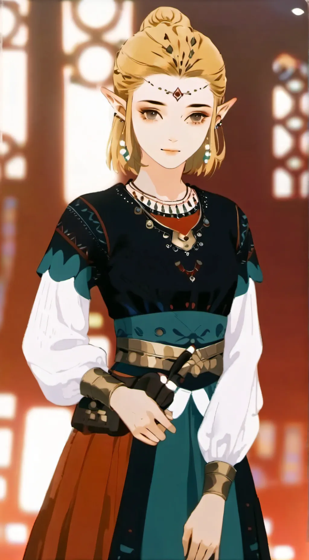 ai character: Zelda  background