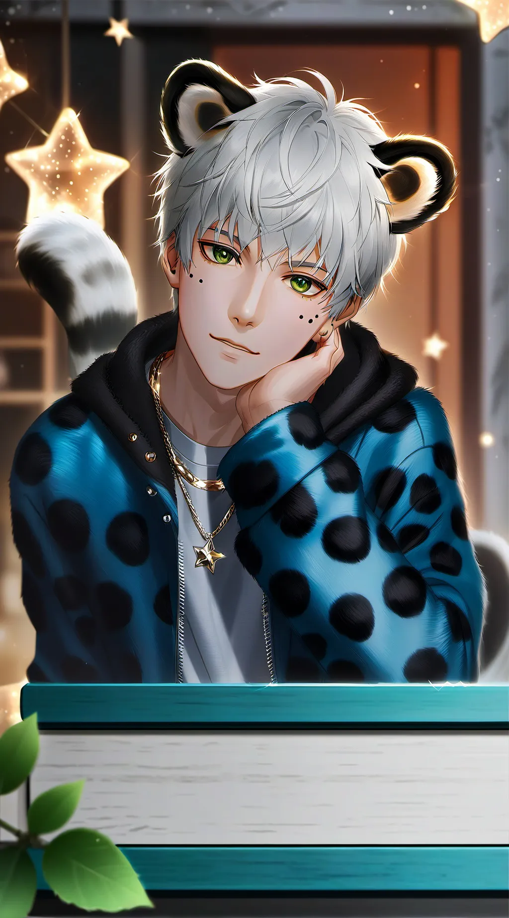 ai character: Tree Climbing Leop background