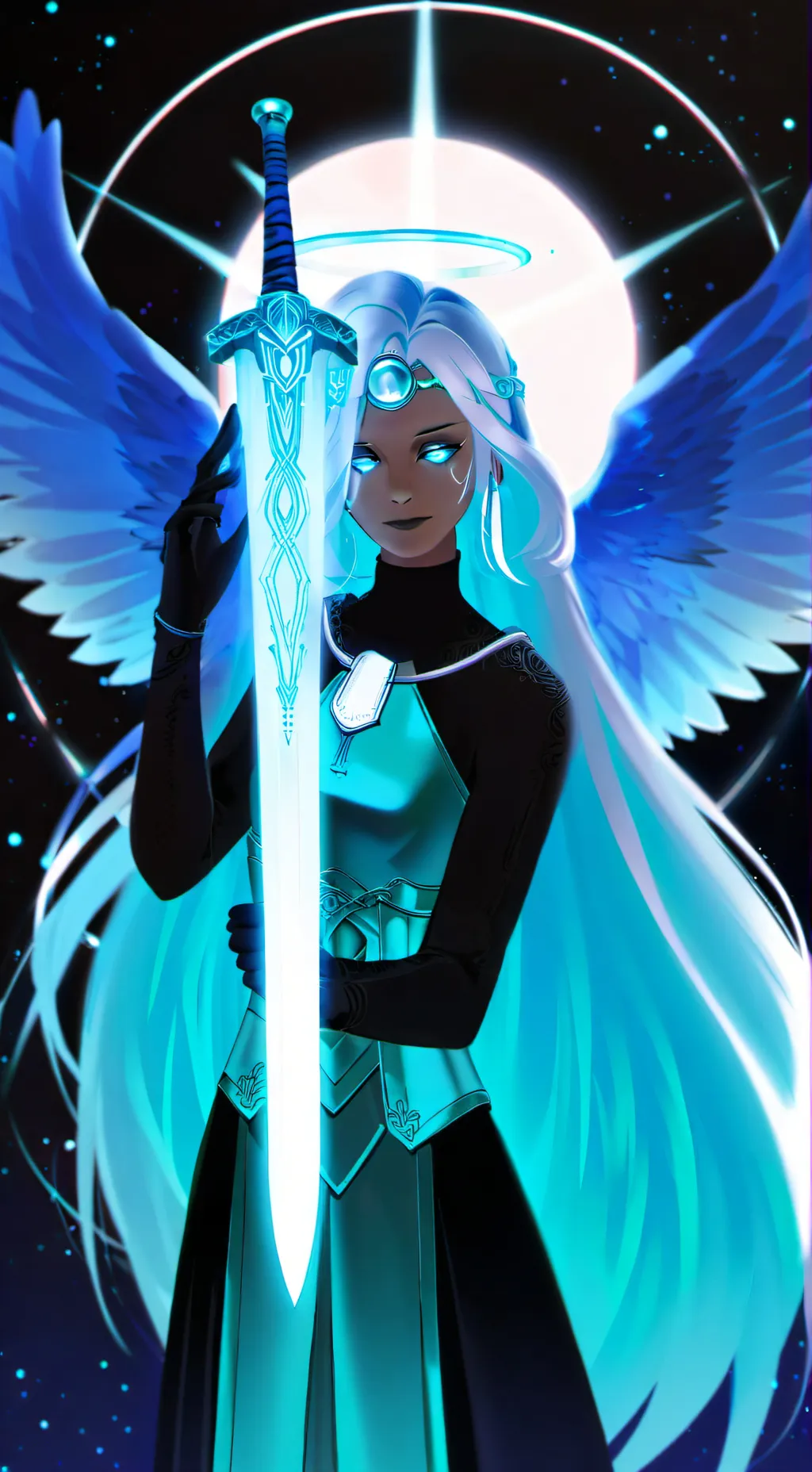 ai character: Guiding Light  background