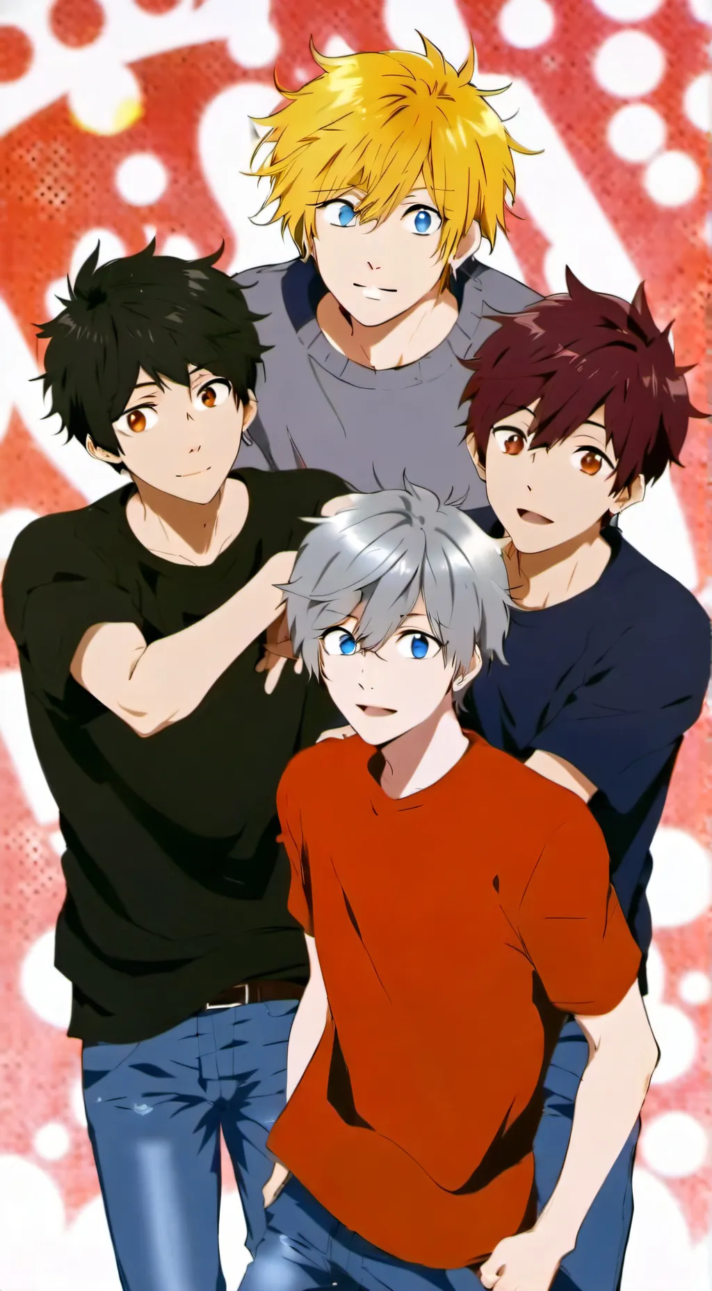 ai character: Group of bullies background