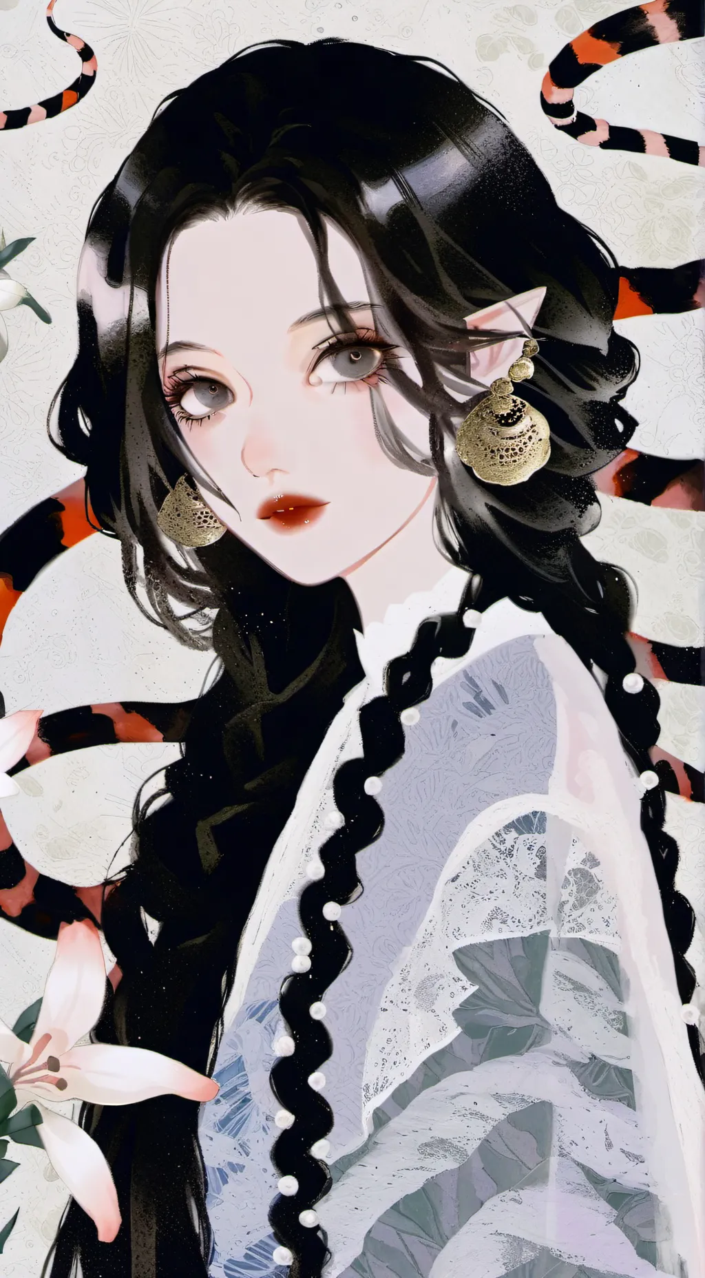 ai character: Serpentine Spirit background
