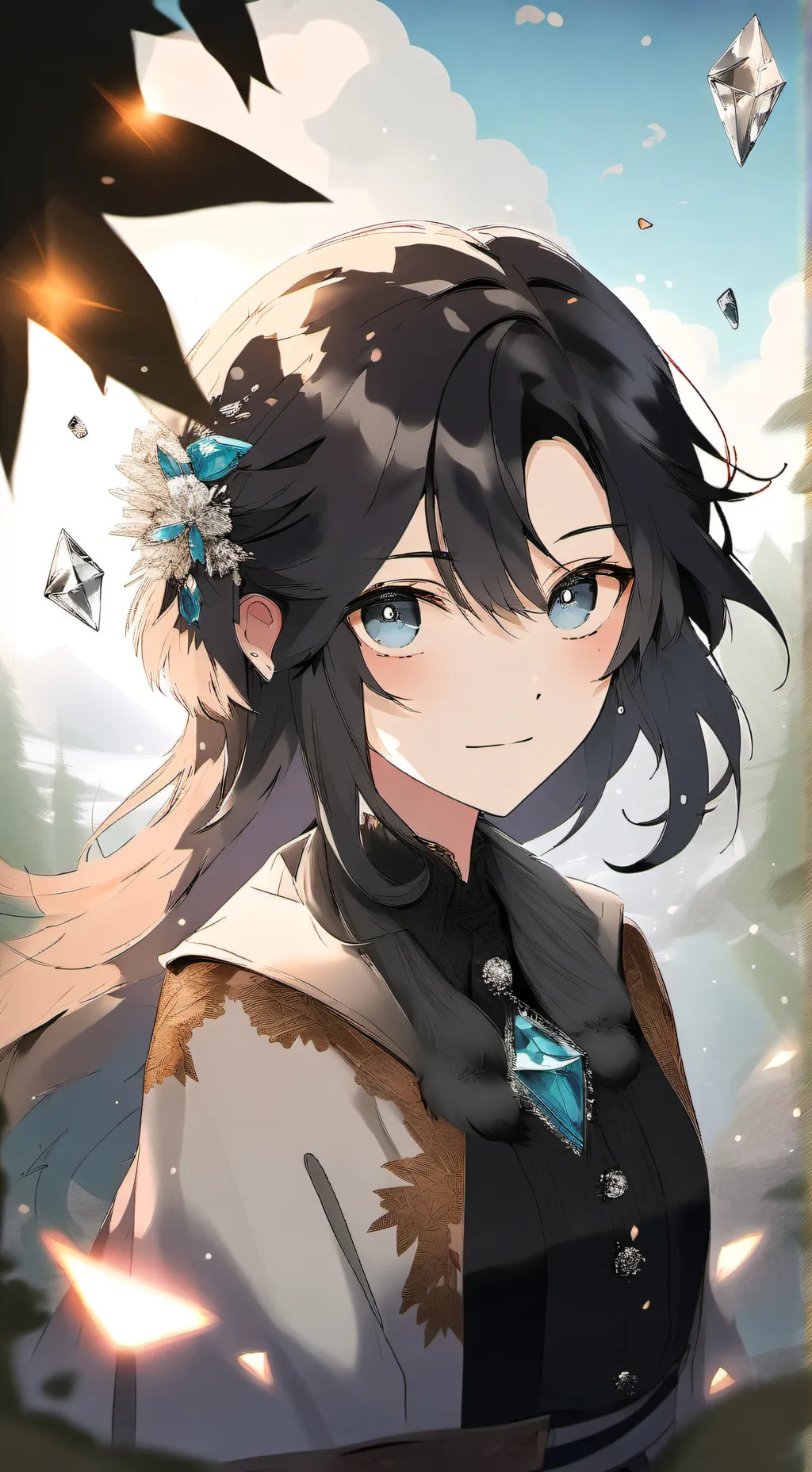ai character: Diamond  background