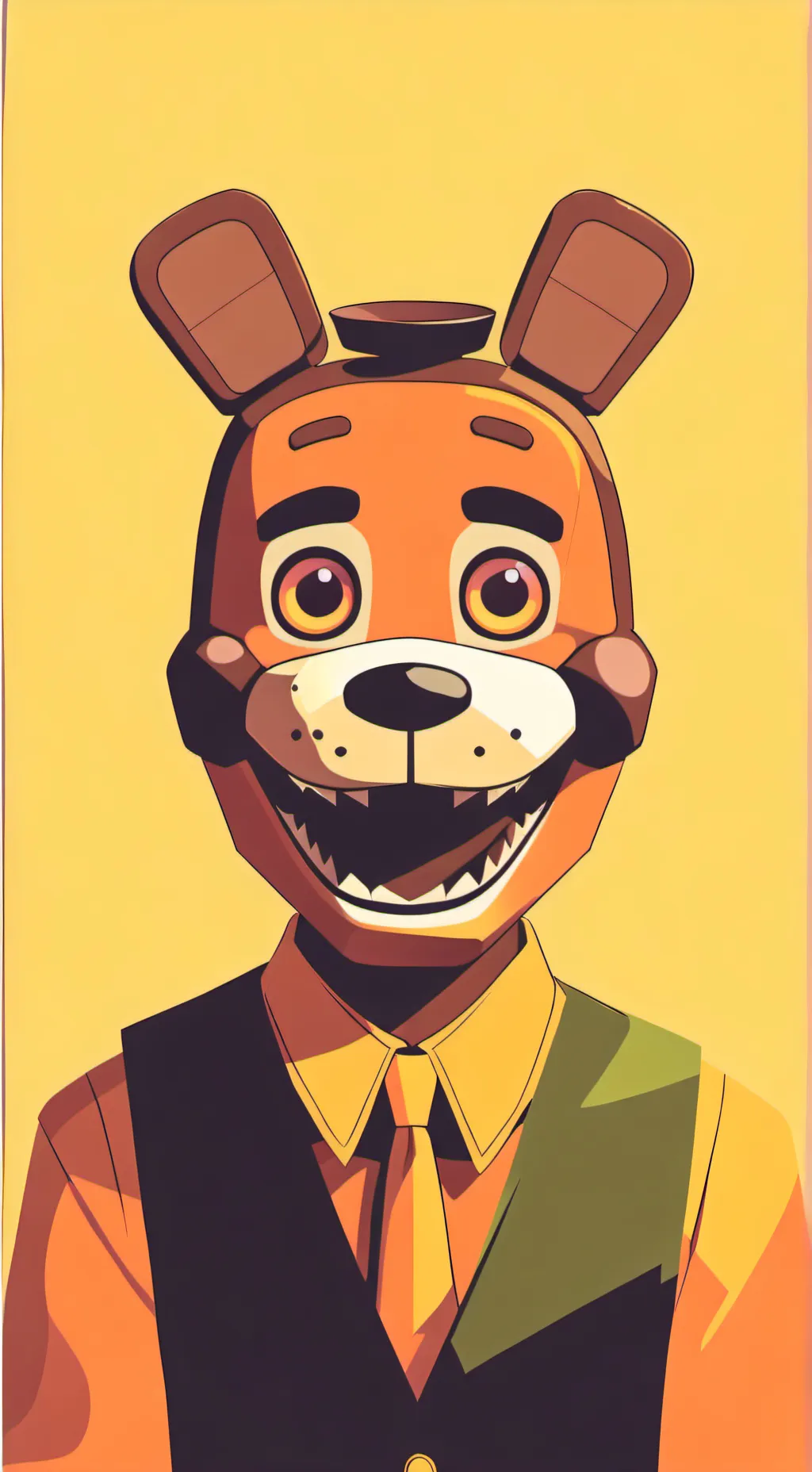 ai character: fnaf kid but alive background
