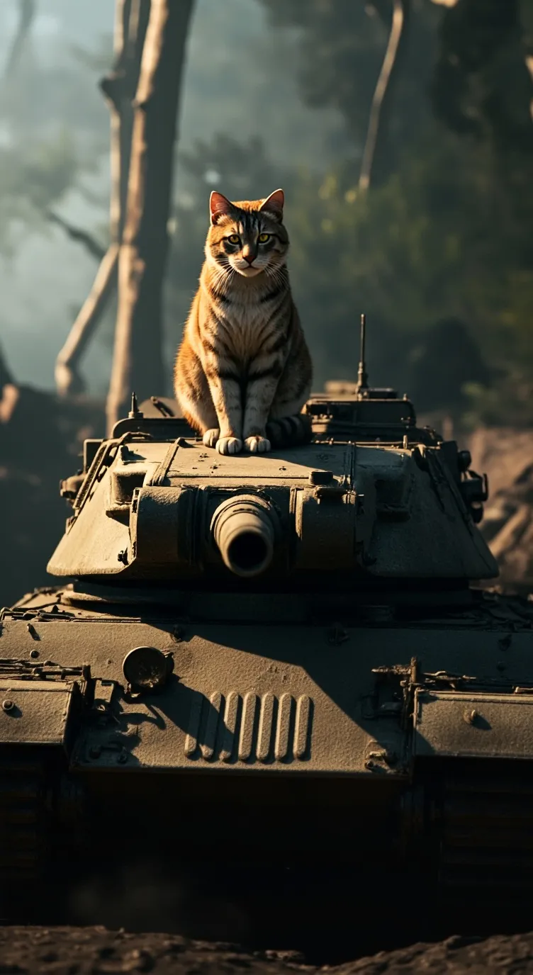 ai character: Stalincat background