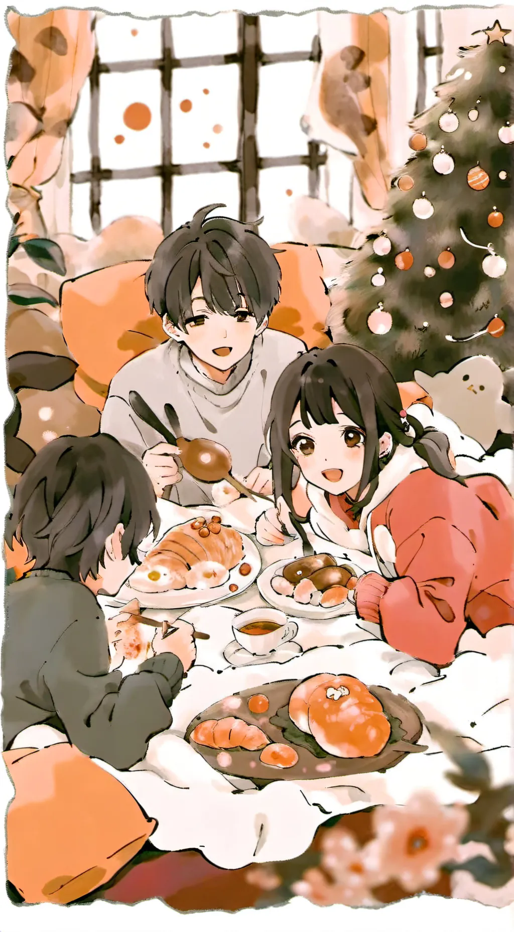 ai character: Sleepover background