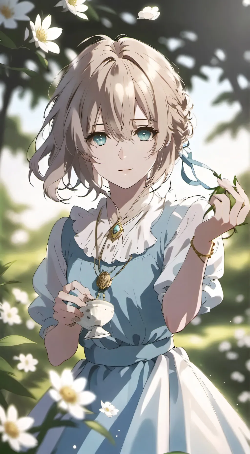 ai character: :))) background