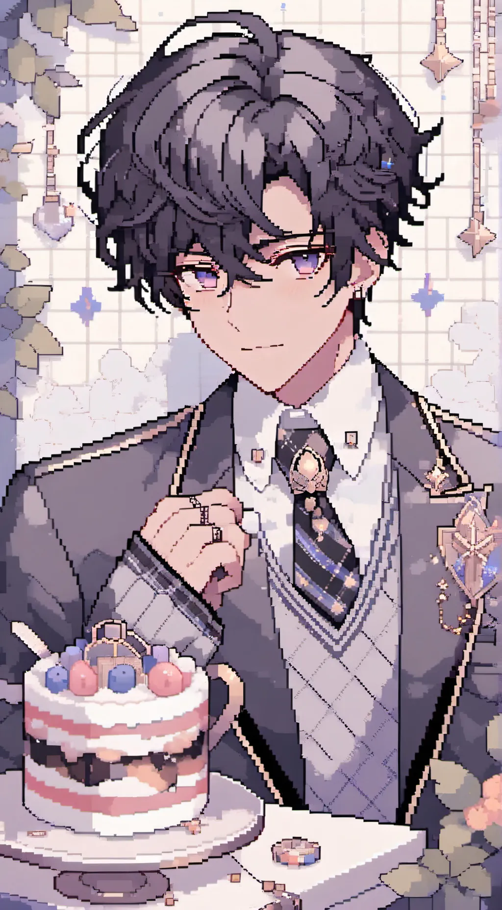 ai character: Alexander rends background