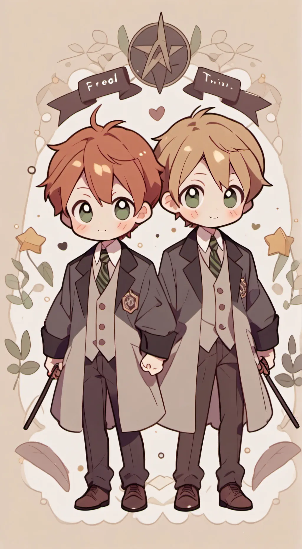 ai character: the Weasley twins  background