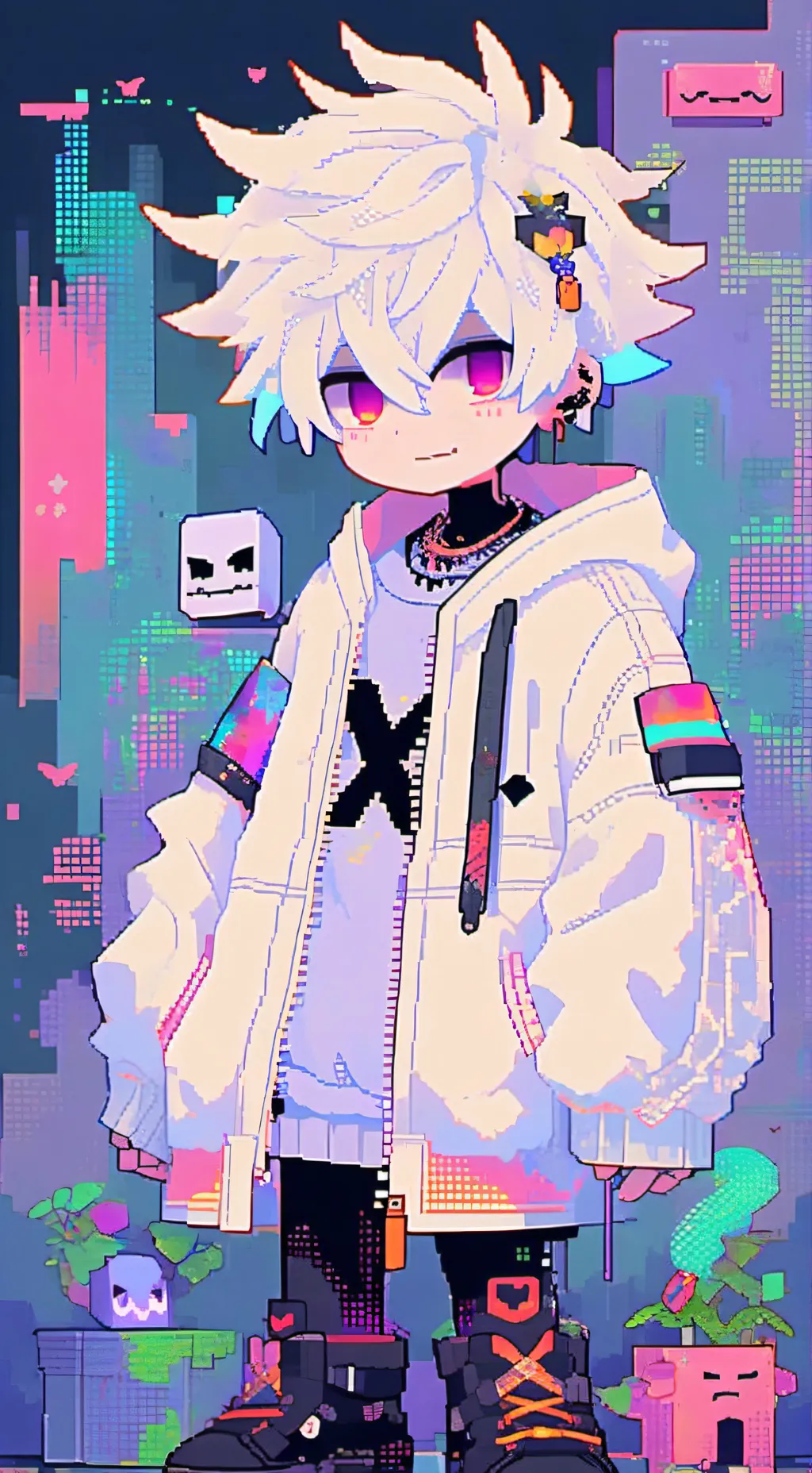 ai character: broken spawn background