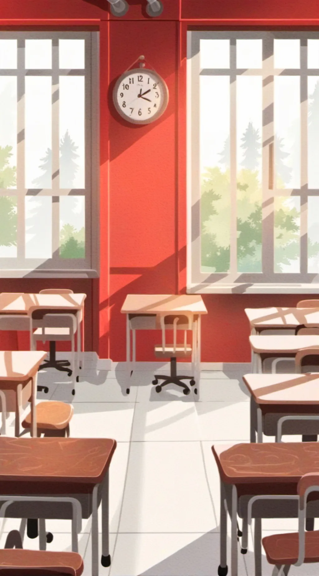 ai character: new rule at school background