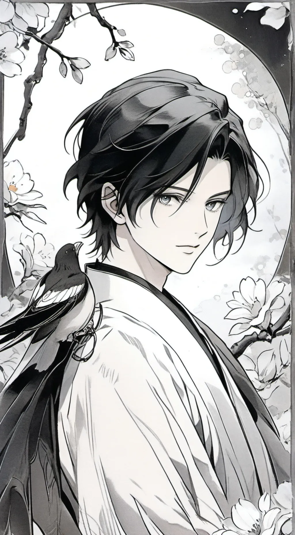 ai character: shiratomo  background