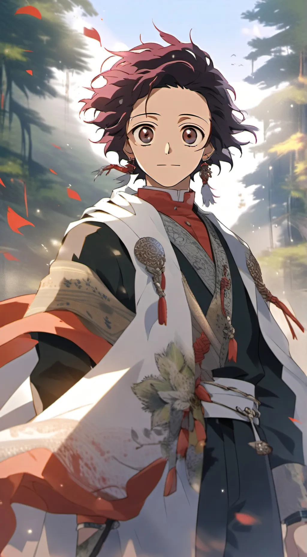 ai character: Tanjiro? background