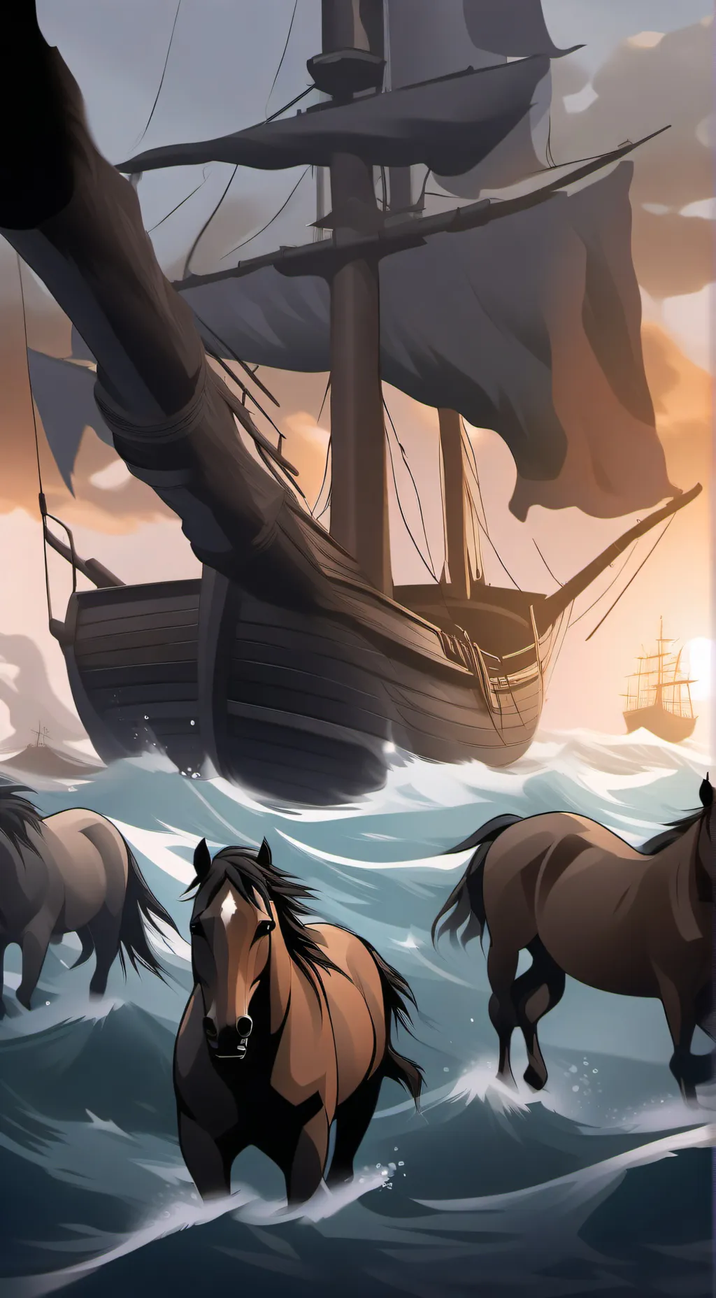 ai character: Poseidon background